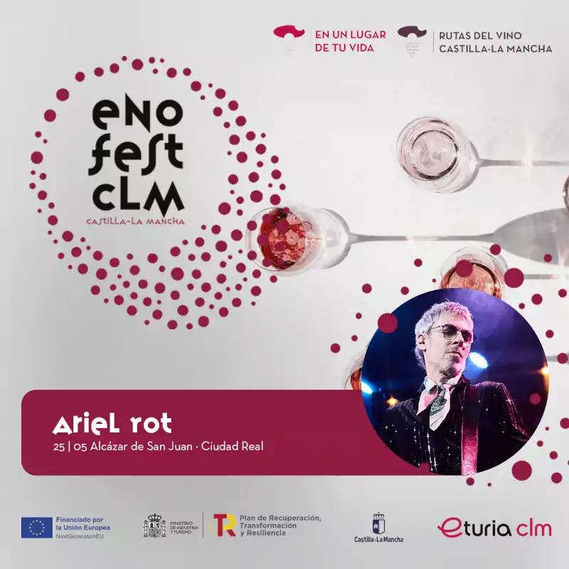 Ariel Rot actuará en la sede de los vinos de La Mancha en el EnoFest CLM.