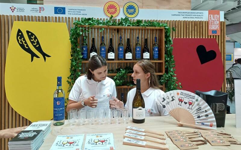 Los turistas descubren la diversidad de los vinos de España en su llegada a aeropuertos y museos