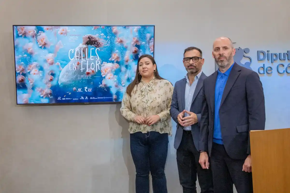 El Festival ‘Calles en Flor’ de Cañete de las Torres se sumerge en esta edición en los fondos marinos 