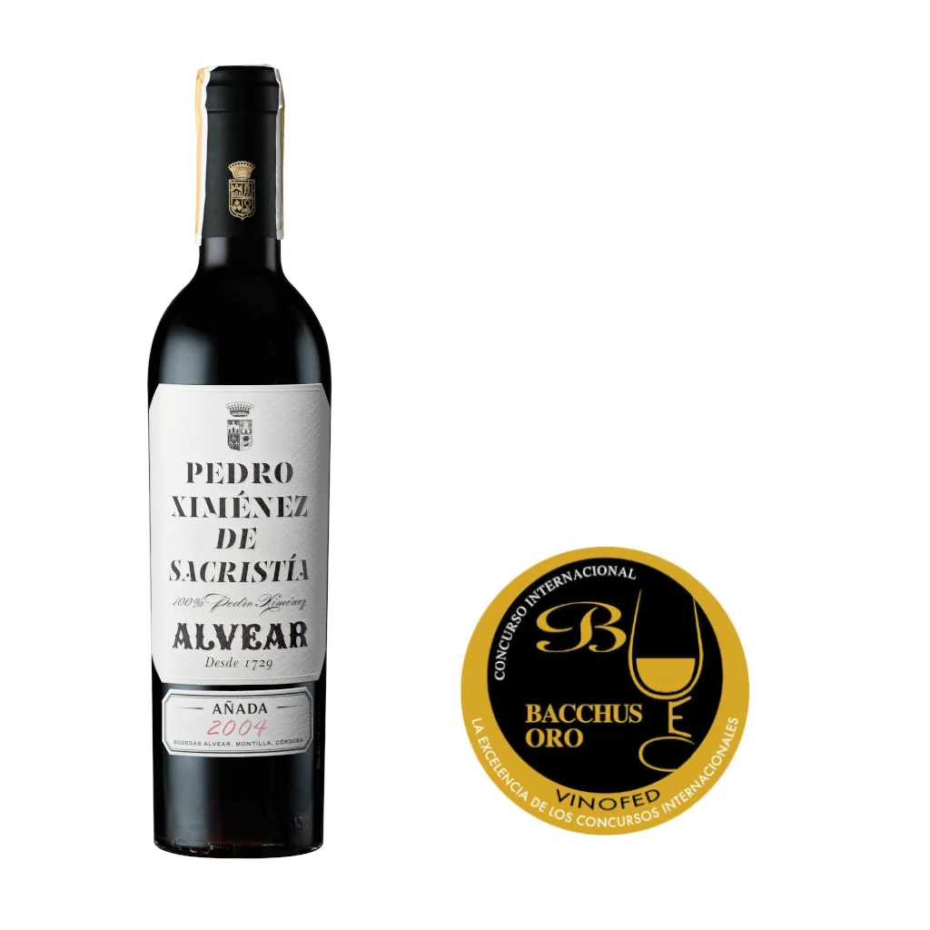 Reconocimiento para Alvear en los Premios Bacchus 2025: su PX de Sacristía 2004 obtiene el Bacchus Oro
