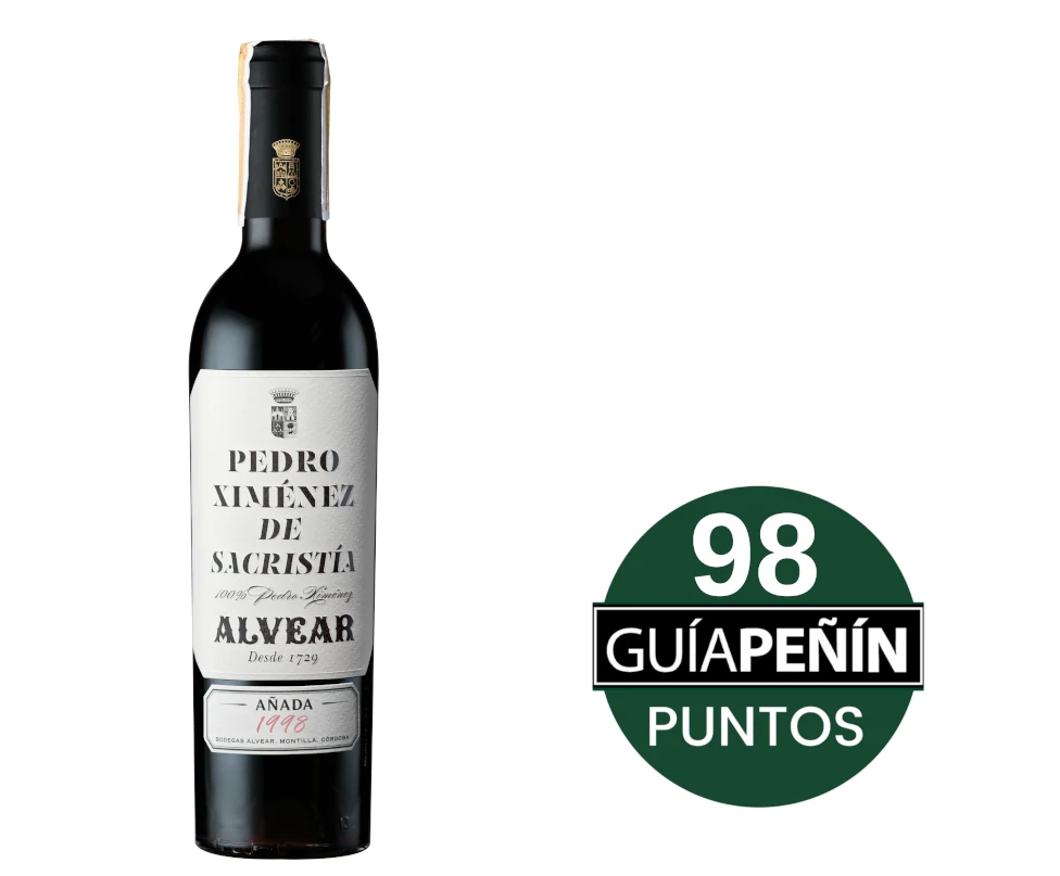  Alvear con 98 puntos Peñín para su Pedro Ximénez de Sacristía 1998